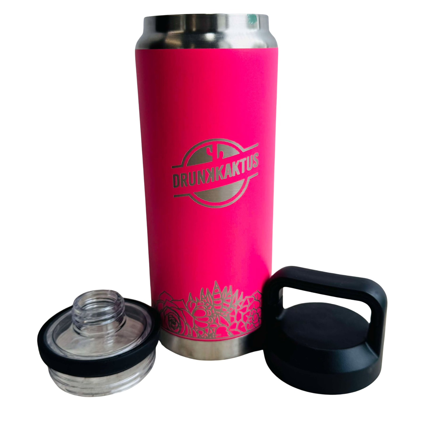 A Peach and Pink Water Bottles for a Western road trip.