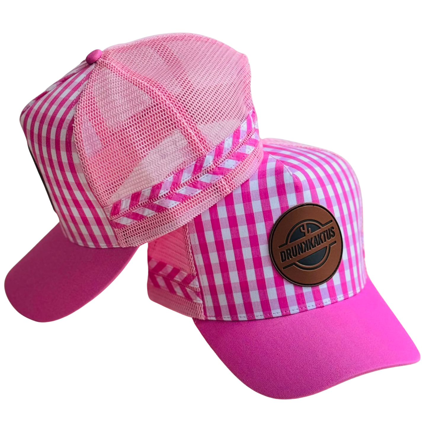 HIGH PROFILE TRUCKER CAP PINK ADJUSTABLE SNAP