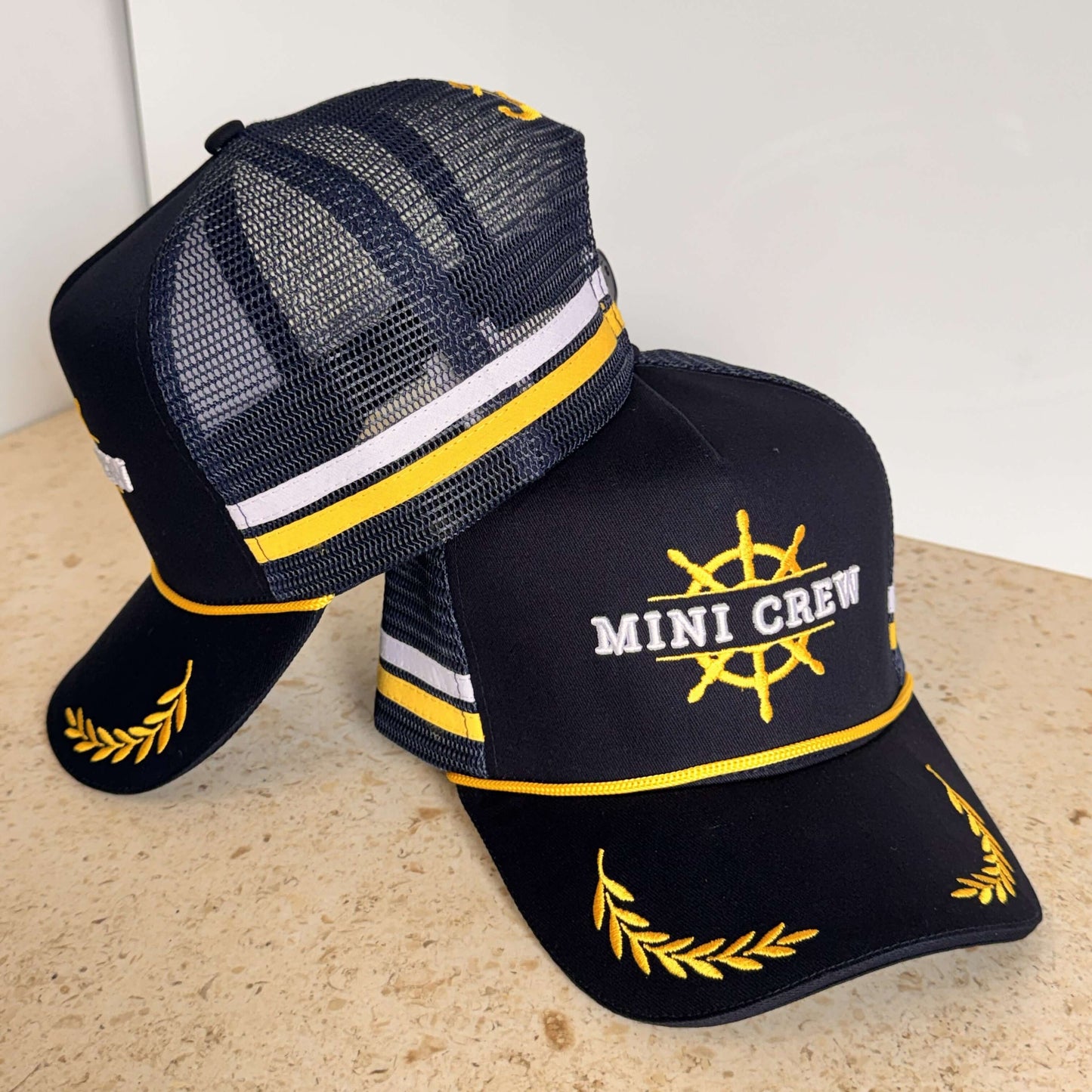 Kids Trucker Hat - Mini Crew High-Profile Mesh Cap with Adjustable Snapback for Toddlers