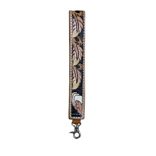 Tooled Leather Clutch Straps – Stylish Handcrafted Accessory