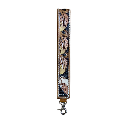 Tooled Leather Clutch Straps – Stylish Handcrafted Accessory
