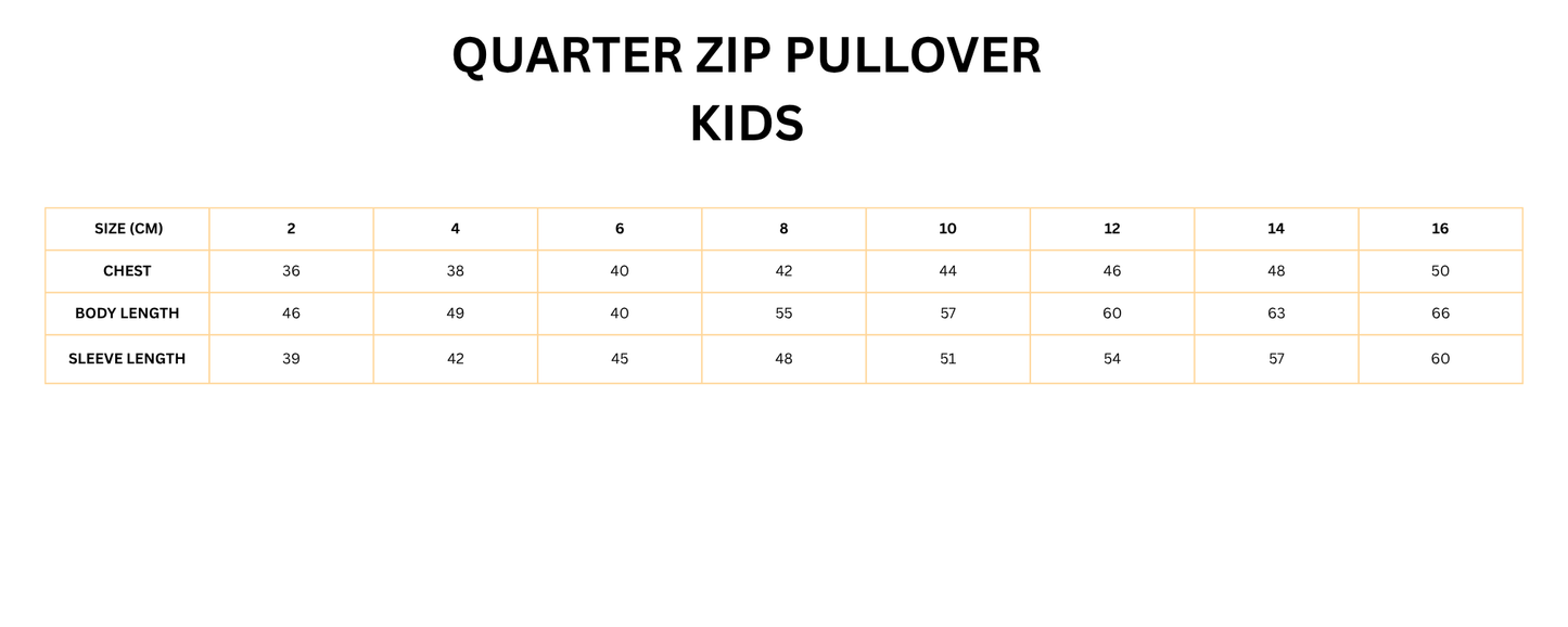 KIDS - QUARTER-ZIP FLEECED PULLOVER - PREORDER