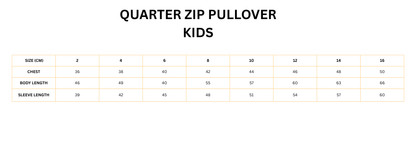 KIDS - QUARTER-ZIP FLEECED PULLOVER - PREORDER