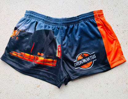 FOOTY SHORTS - 9OH - ZIP POCKETS