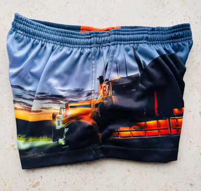 FOOTY SHORTS - 9OH - ZIP POCKETS