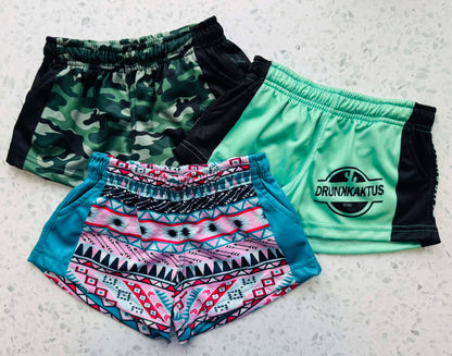 KIDS FOOTY SHORTS - CAMMO
