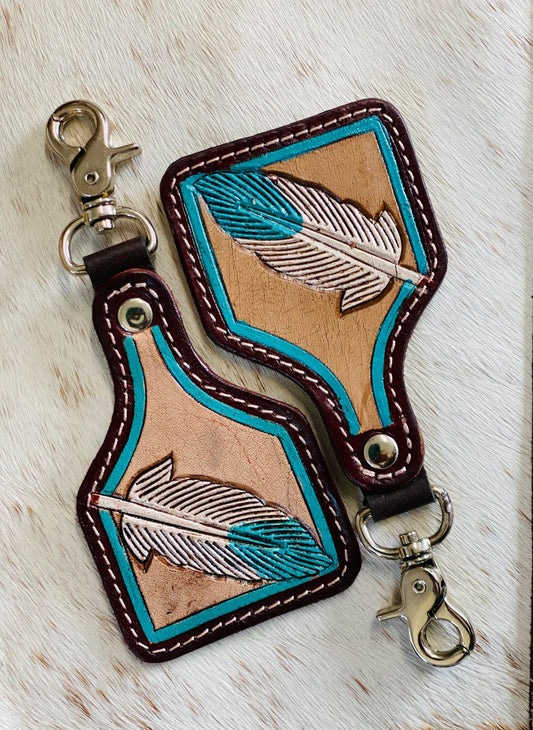 FEATHER KEYRING