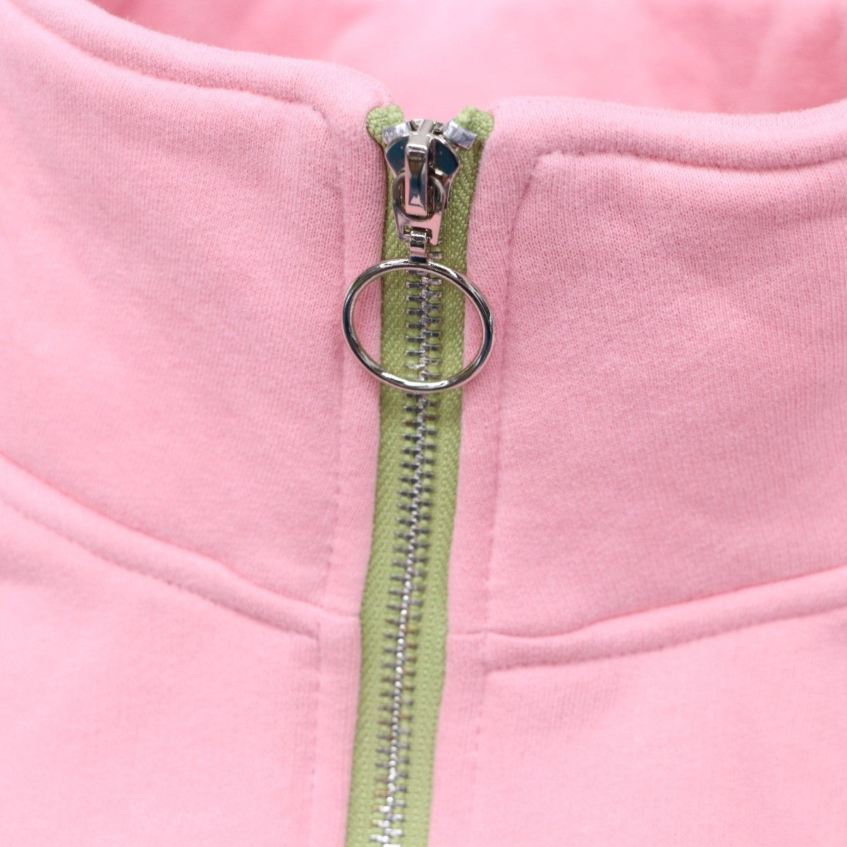 QUARTER-ZIP FLEECED PULLOVER PINK - PREORDER