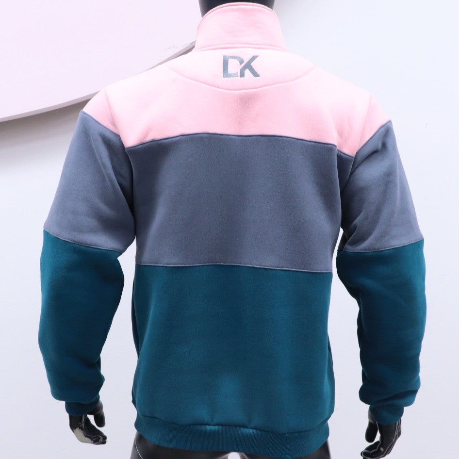 QUARTER-ZIP FLEECED PULLOVER PINK - PREORDER