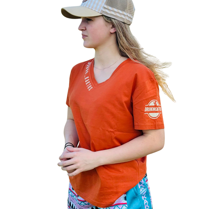 COTTON T-SHIRT V-Neck T-Shirt made from soft 100% cotton, short sleeves, unisex design, available for everyday wear.