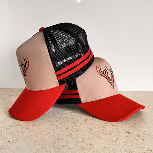 Scroll Horns - High Profile Trucker Cap