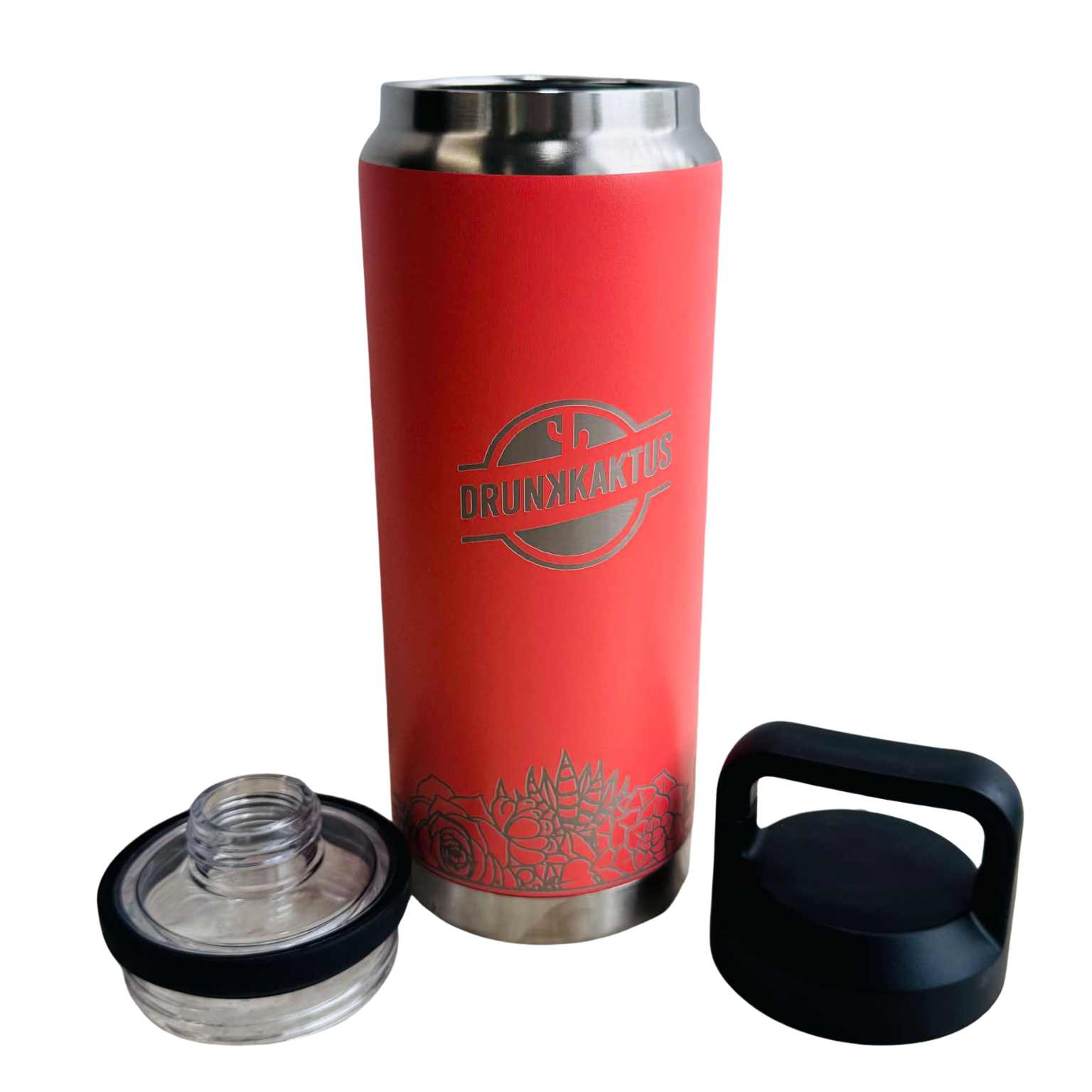 Peach 27oz insulated water bottle made from stainless steel with double-wall insulation, leak-proof chug cap, and wide-mouth opening for easy cleaning.