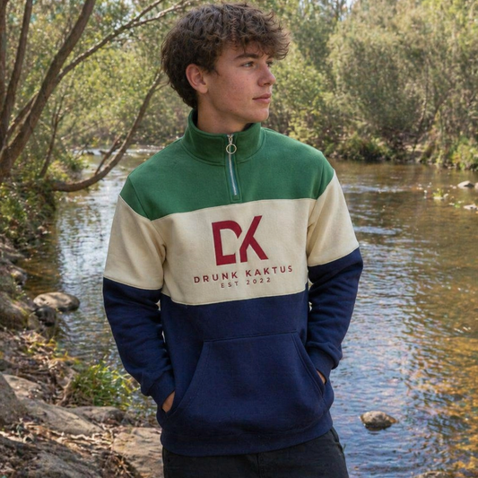 KIDS - QUARTER-ZIP FLEECED PULLOVER - PREORDER
