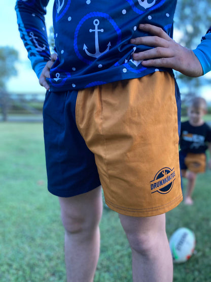 RUGGERS - NAVY/MUSTARD